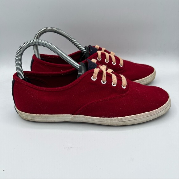 KEDS Womens Varsity Vintage Red Wool Sneakers Size 8 - Picture 6 of 7